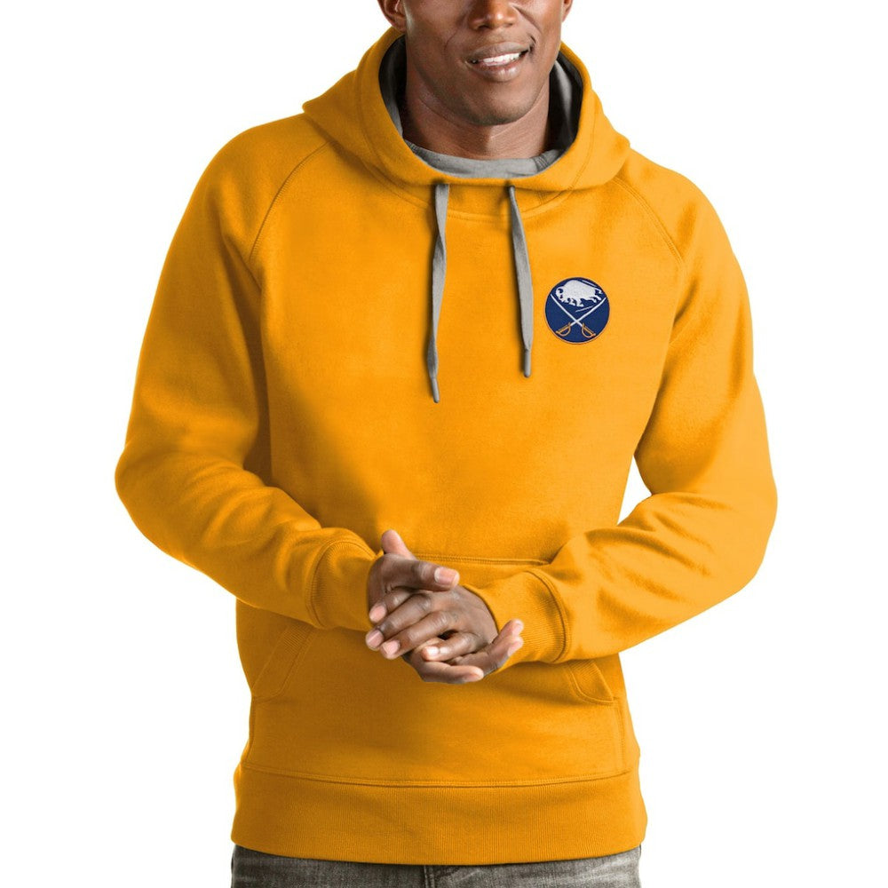 NHL Buffalo Sabres Antigua Victory Pullover Hoodie - Gold