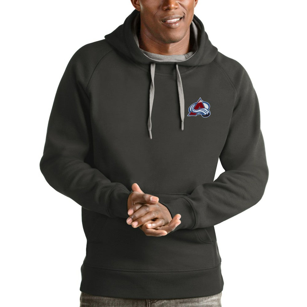 NHL Colorado Avalanche Antigua Victory Pullover Hoodie - Charcoal