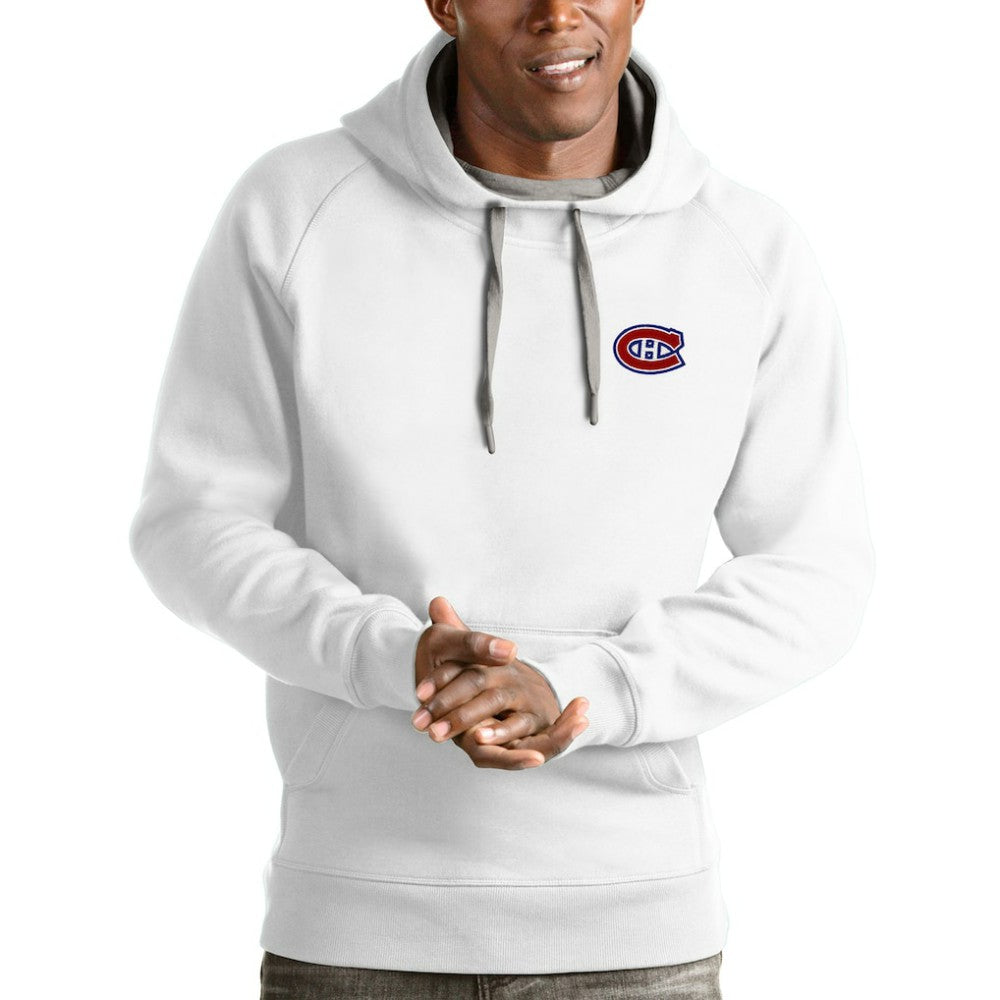 NHL Montreal Canadiens Antigua Victory Pullover Hoodie - White