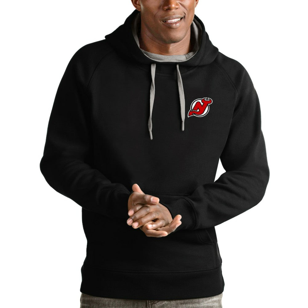 NHL New Jersey Devils Antigua Team Victory Pullover Hoodie - Black