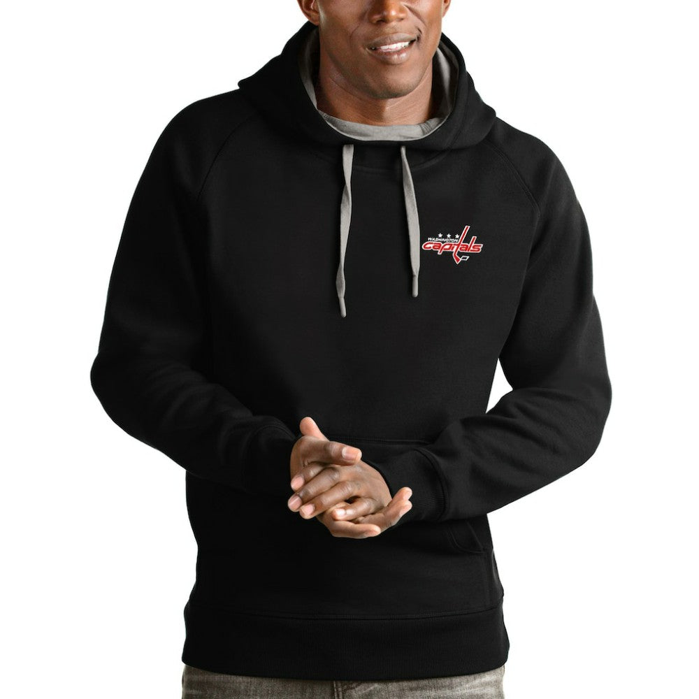 NHL Washington Capitals Antigua Victory Pullover Hoodie - Black