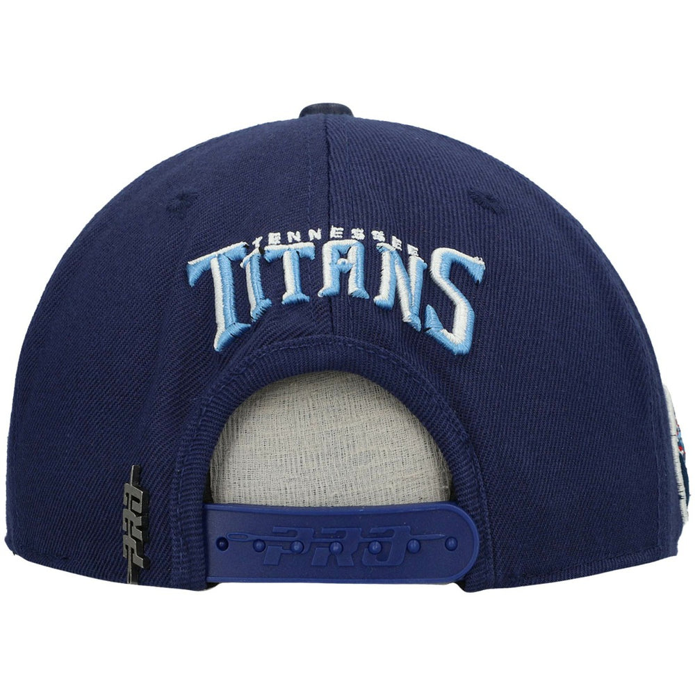 Tennessee Titans Pro Standard Stacked Snapback Hat Navy
