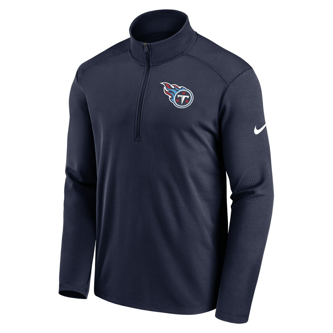 Tennessee Titans Logo Pacer Performance Half-Zip Jacket Navy