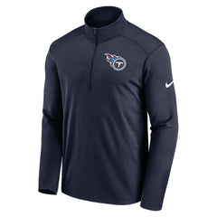Tennessee Titans Logo Pacer Performance Half-Zip Jacket Navy