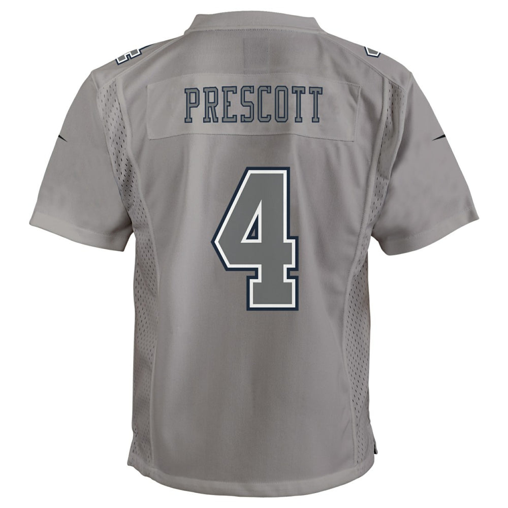 Dak Prescott Dallas Cowboys Youth Atmosphere Game Jersey Gray