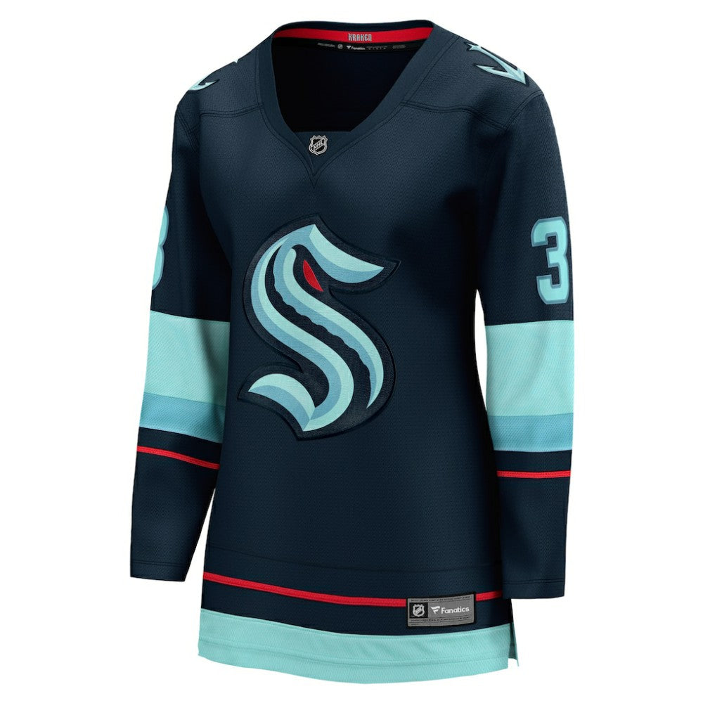NHL Will Borgen Seattle Kraken Fanatics Women's Home Breakaway Player Jersey - Deep Sea Blue