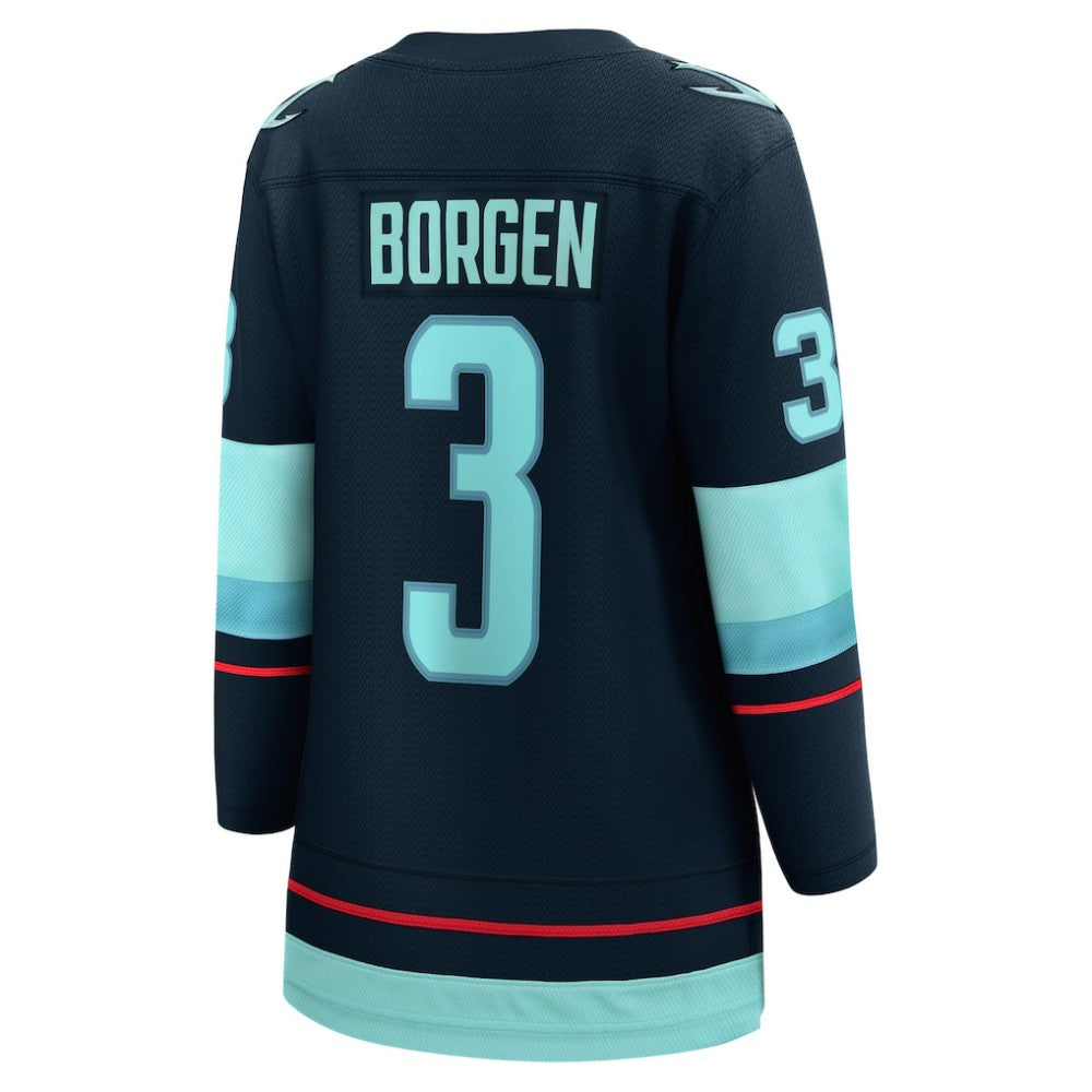 NHL Will Borgen Seattle Kraken Fanatics Women's Home Breakaway Player Jersey - Deep Sea Blue