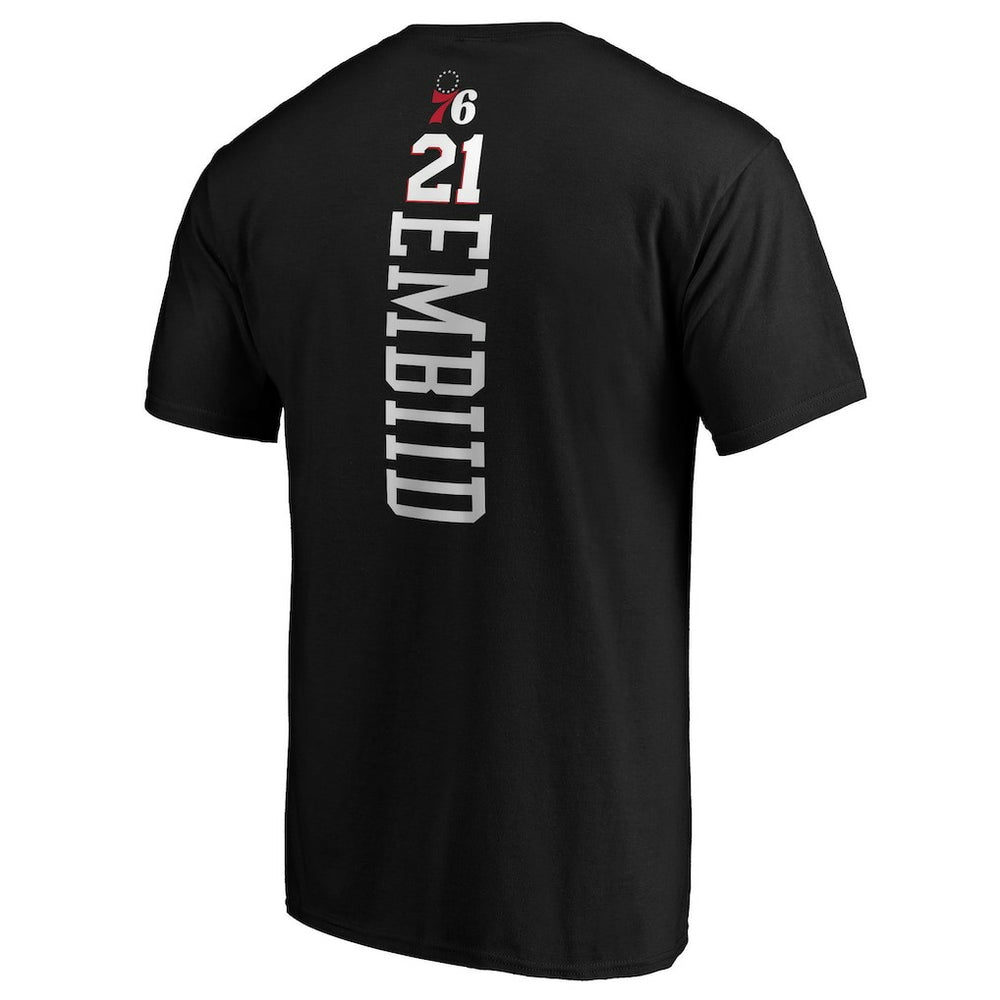 Joel Embiid Philadelphia 76ers Playmaker Name & Number T-Shirt Black