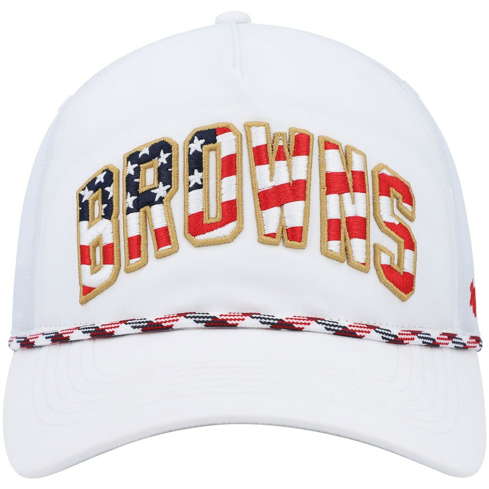 Cleveland Browns '47 Hitch Stars and Stripes Trucker Adjustable Hat White