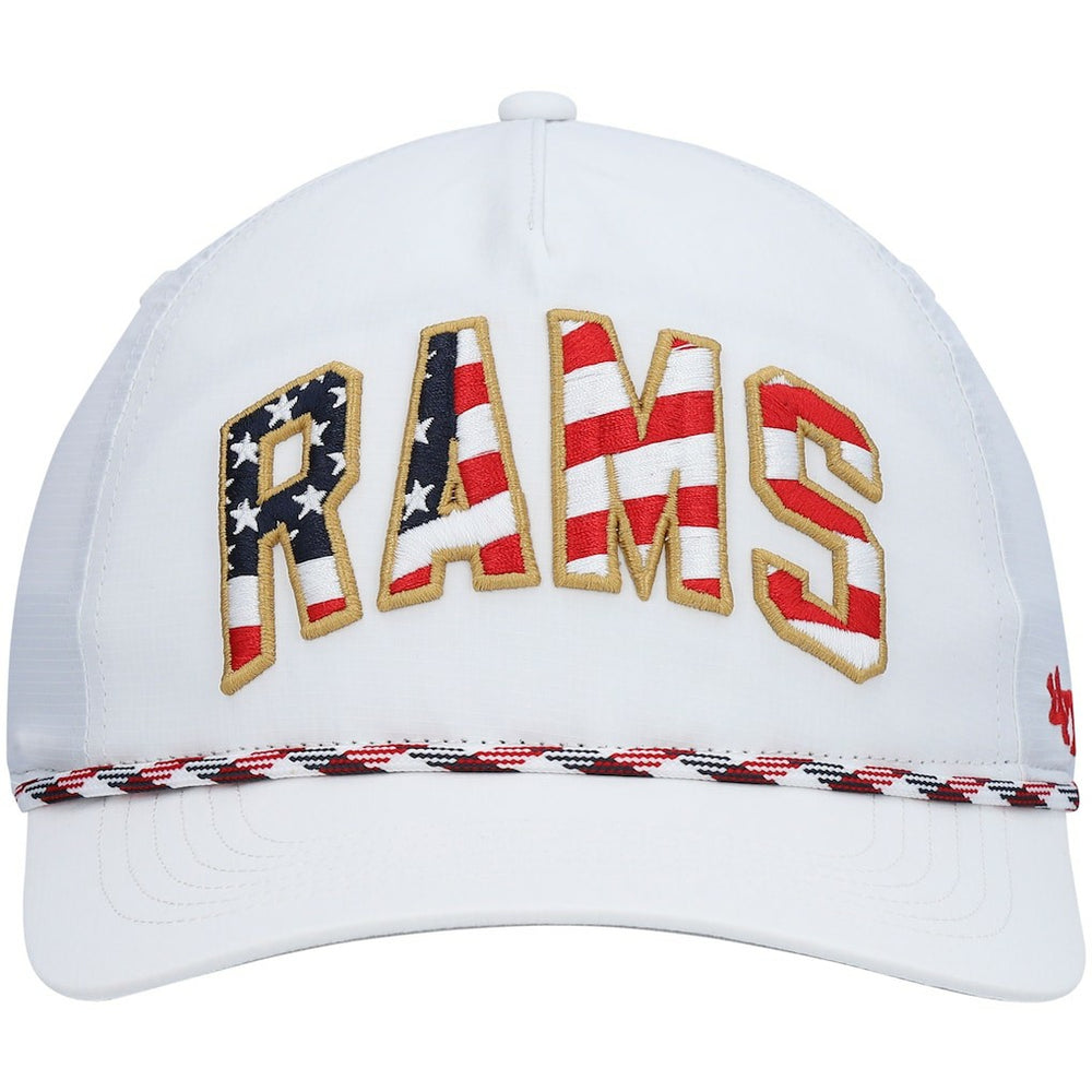 Los Angeles Rams '47 Hitch Stars and Stripes Trucker Adjustable Hat White