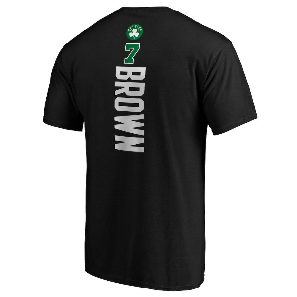 Jaylen Brown Boston Celtics Playmaker Name & Number T-Shirt Black