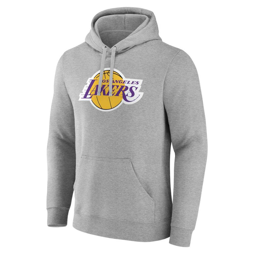 LeBron James Los Angeles Lakers Playmaker Name & Number Pullover Hoodie Heathered Gray