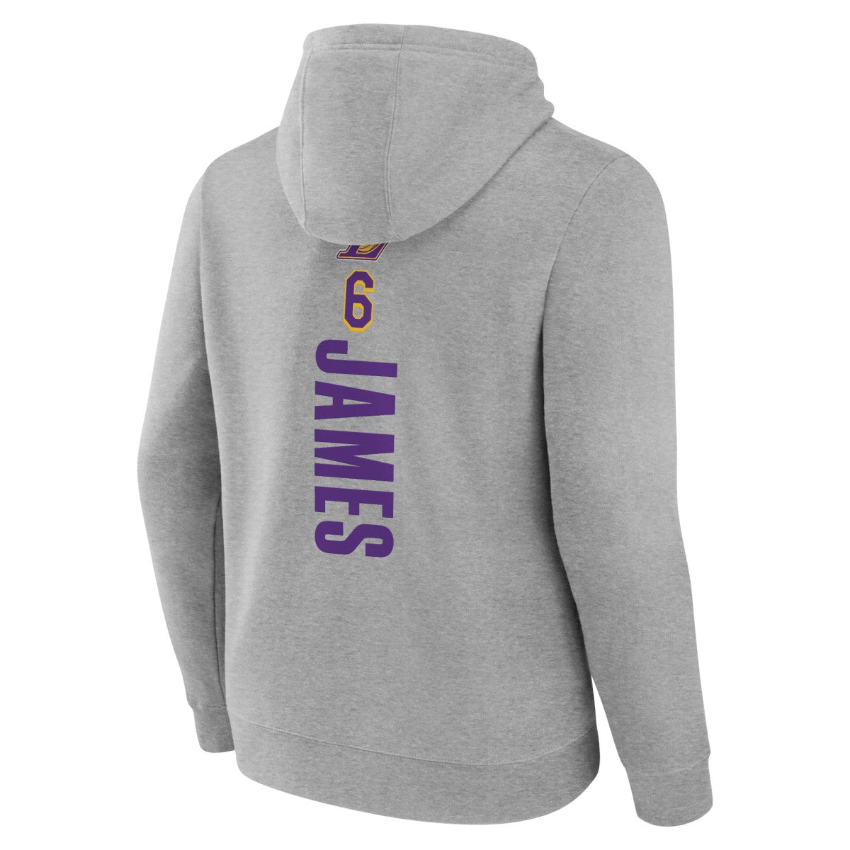 LeBron James Los Angeles Lakers Playmaker Name & Number Pullover Hoodie Heathered Gray