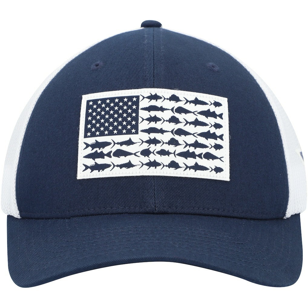 Dallas Cowboys Mesh Fish Flag Flex Hat Navy/White