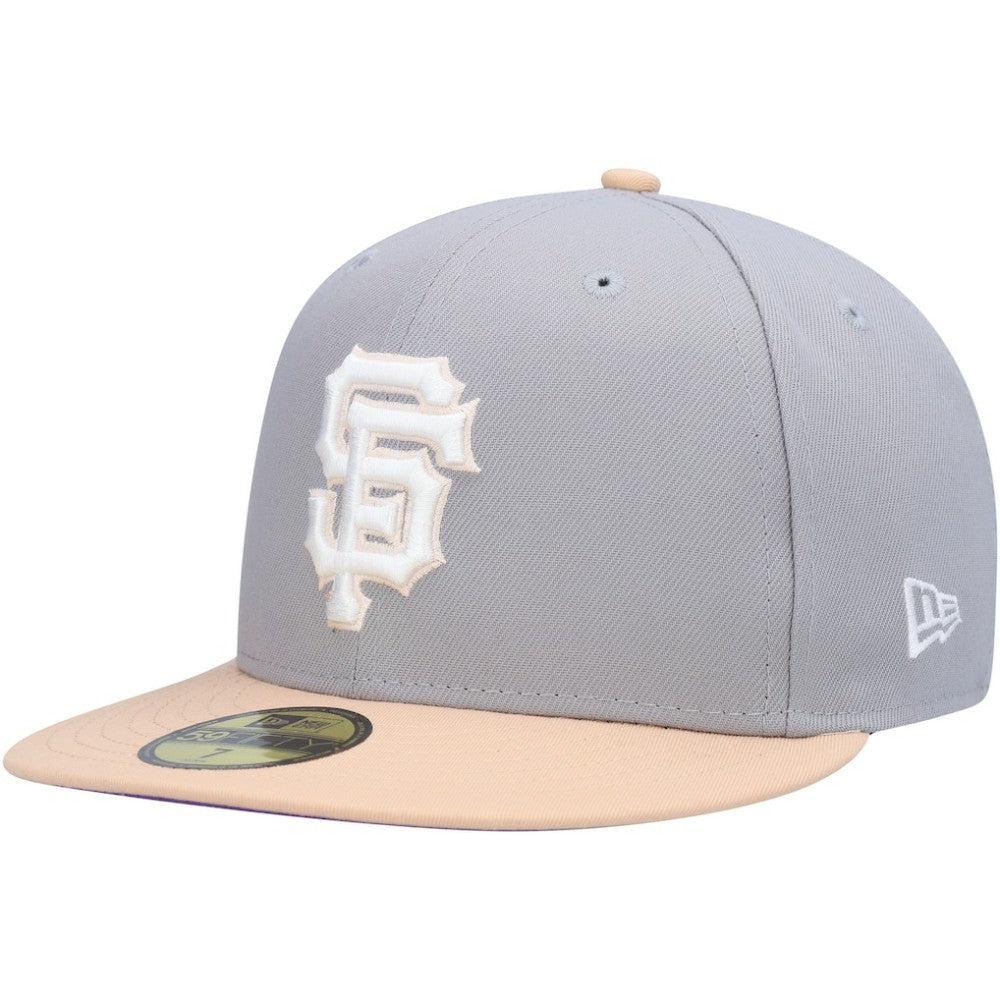 San Francisco Giants New Era 2007 MLB All-Star Game Purple Undervisor 59FIFTY Fitted Hat - Gray/Peach Hats