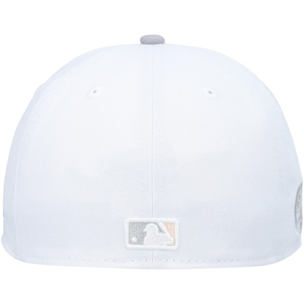 Colorado Rockies New Era 2007 World Series Side Patch Undervisor 59FIFTY Fitted Hat - White/Gray Hats