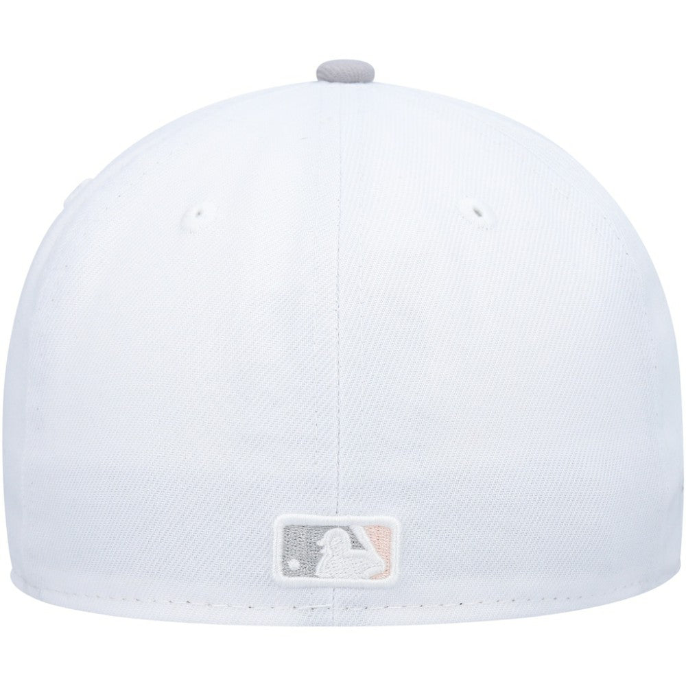 San Francisco Giants New Era 2002 World Series Side Patch Undervisor 59FIFTY Fitted Hat - White/Gray Hats