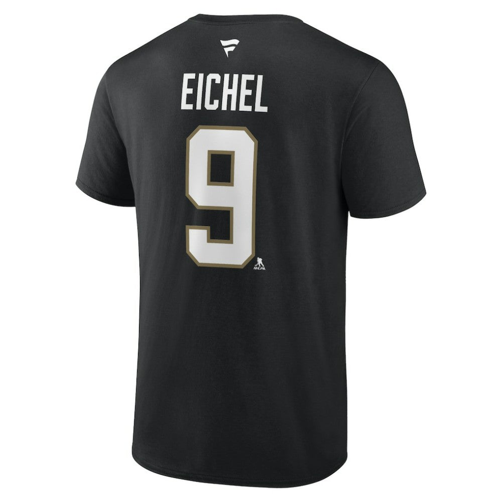 NHL Jack Eichel Vegas Golden Knights Fanatics Authentic Stack Name & Number T-Shirt - Black