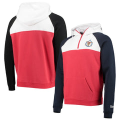 Washington Nationals New Era Cooperstown Collection Quarter-Zip Hoodie Jacket - Red/White Jackets