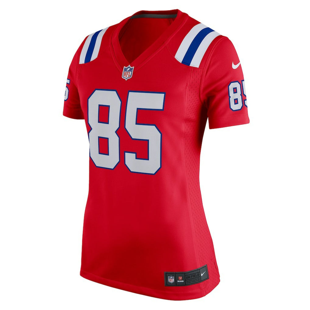NFL Hunter Henry New England Patriots Women's Team Game Jersey - Red