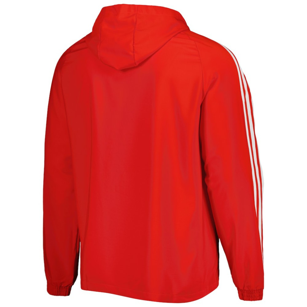Bayern Munich DNA Raglan Full-Zip Hoodie Windbreaker Jacket Red
