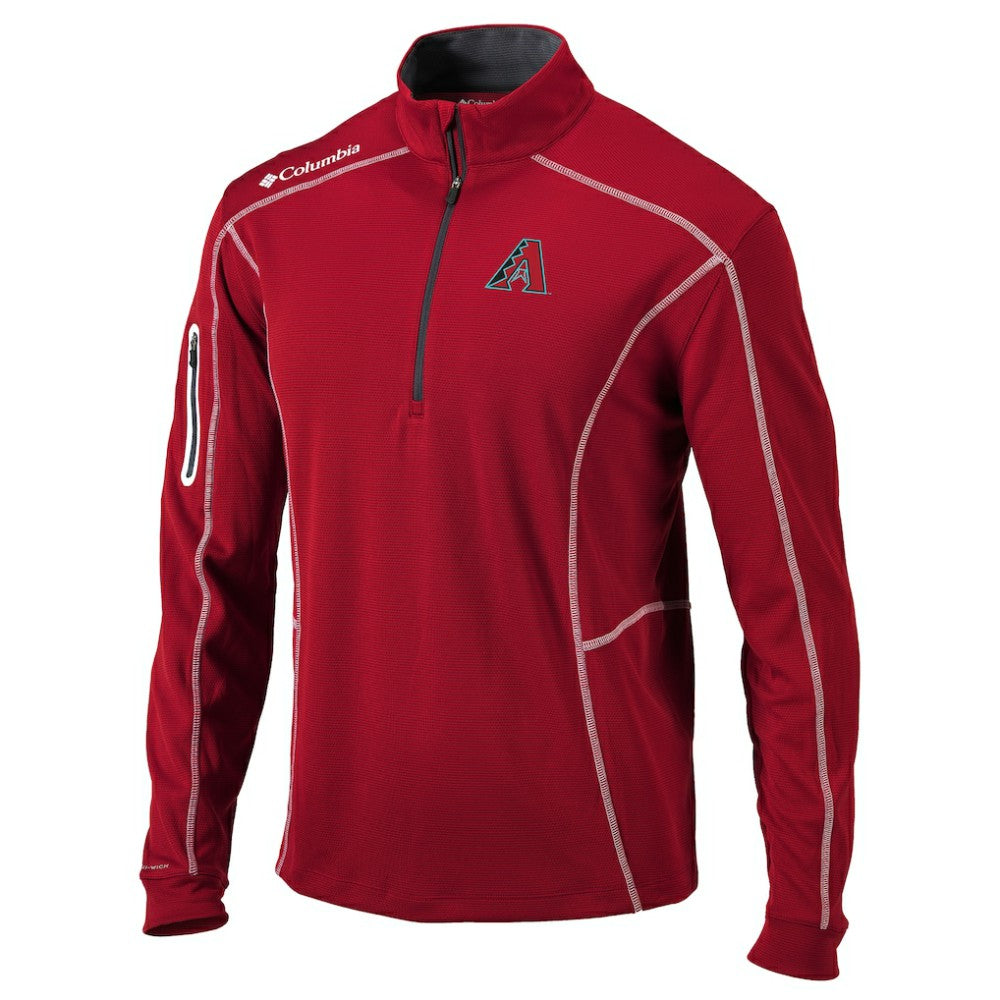 Arizona Diamondbacks Columbia Shotgun Omni-Wick Quarter-Zip Pullover Jacket - Red Jackets