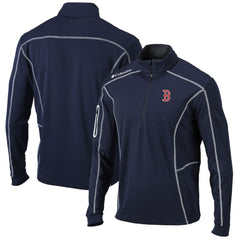Boston Red Sox Columbia Shotgun Omni-Wick Quarter-Zip Pullover Jacket - Navy Jackets