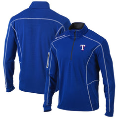 Texas Rangers Columbia Shotgun Omni-Wick Quarter-Zip Pullover Jacket - Royal Jackets