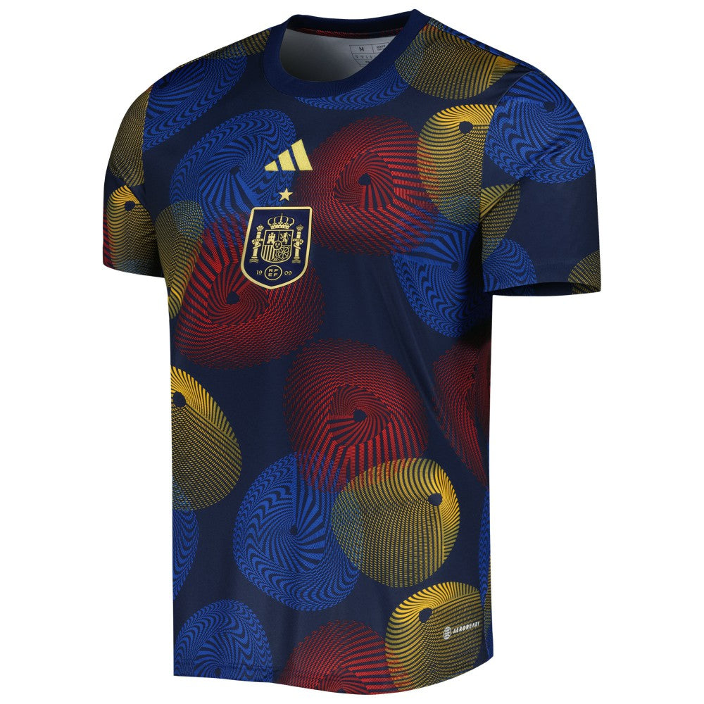 Spain National Team 2022 AEROREADY Pre-Match Top Navy