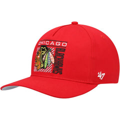NHL Chicago Blackhawks '47 Reflex Hitch Snapback Hat - Red