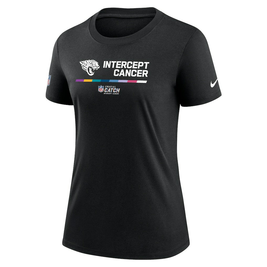 Jacksonville Jaguars Women's NFL Crucial Catch Performance T-Shirt Black