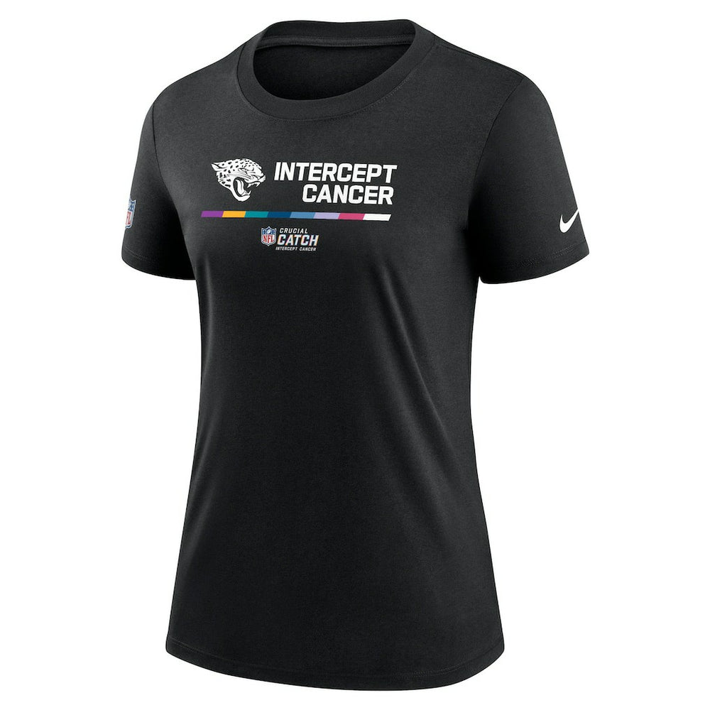 Jacksonville Jaguars Women's NFL Crucial Catch Performance T-Shirt Black