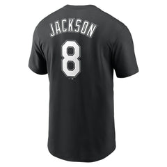 Bo Jackson Chicago White Sox Nike Cooperstown Collection Name & Number T-Shirt - Black T-shirts