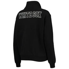Chicago White Sox The Wild Collective Women's Two-Hit Quarter-Zip Pullover Top - Black Pullover