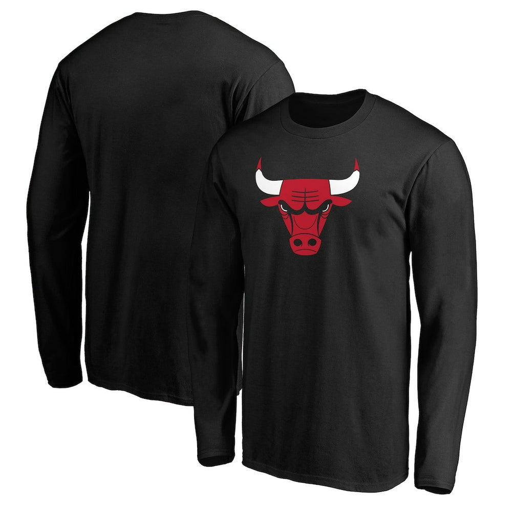 Chicago Bulls Primary Team Logo Long Sleeve T-Shirt Black