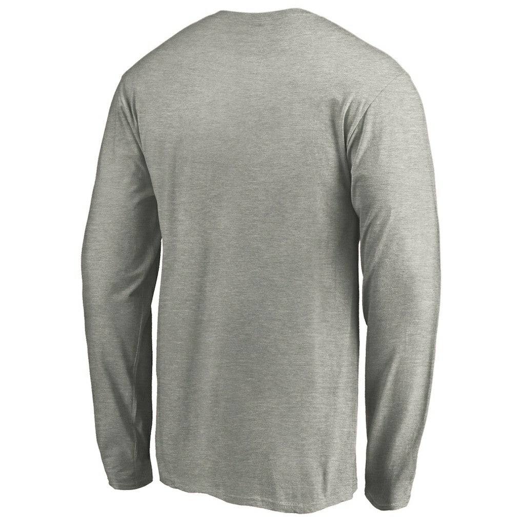 Chicago Bulls Primary Team Logo Long Sleeve T-Shirt Heathered Gray