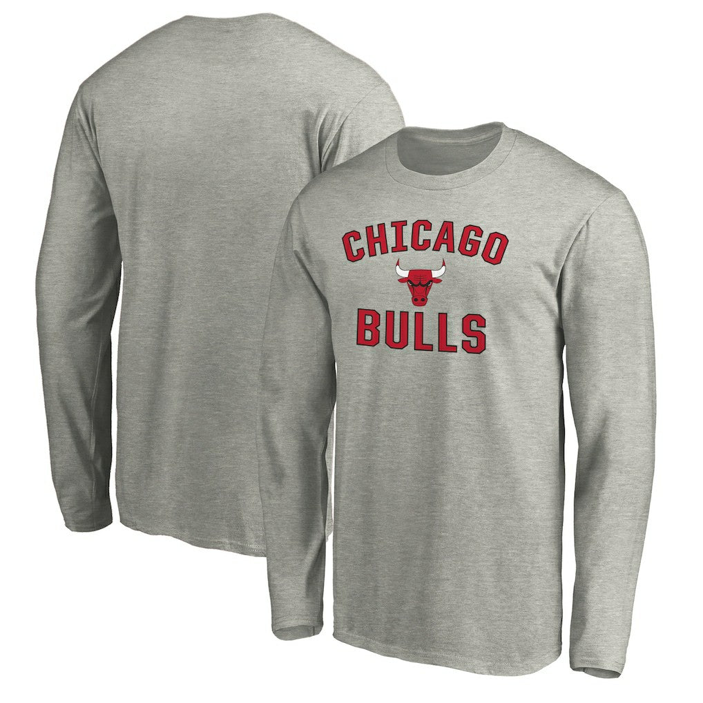 Chicago Bulls Victory Arch Long Sleeve T-Shirt Heathered Gray