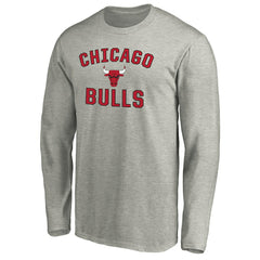 Chicago Bulls Victory Arch Long Sleeve T-Shirt Heathered Gray
