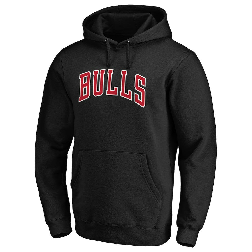 Chicago Bulls Wordmark Alternate Pullover Hoodie Black