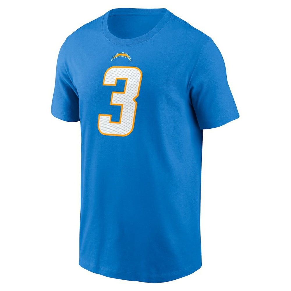 Derwin James Jr. Los Angeles Chargers Player Name & Number T-Shirt Powder Blue