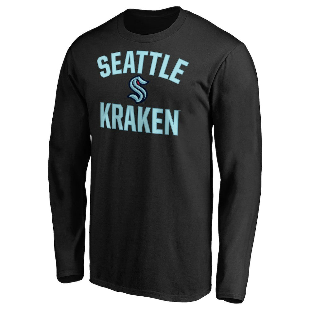 NHL Seattle Kraken Team Victory Arch Long Sleeve T-Shirt - Black