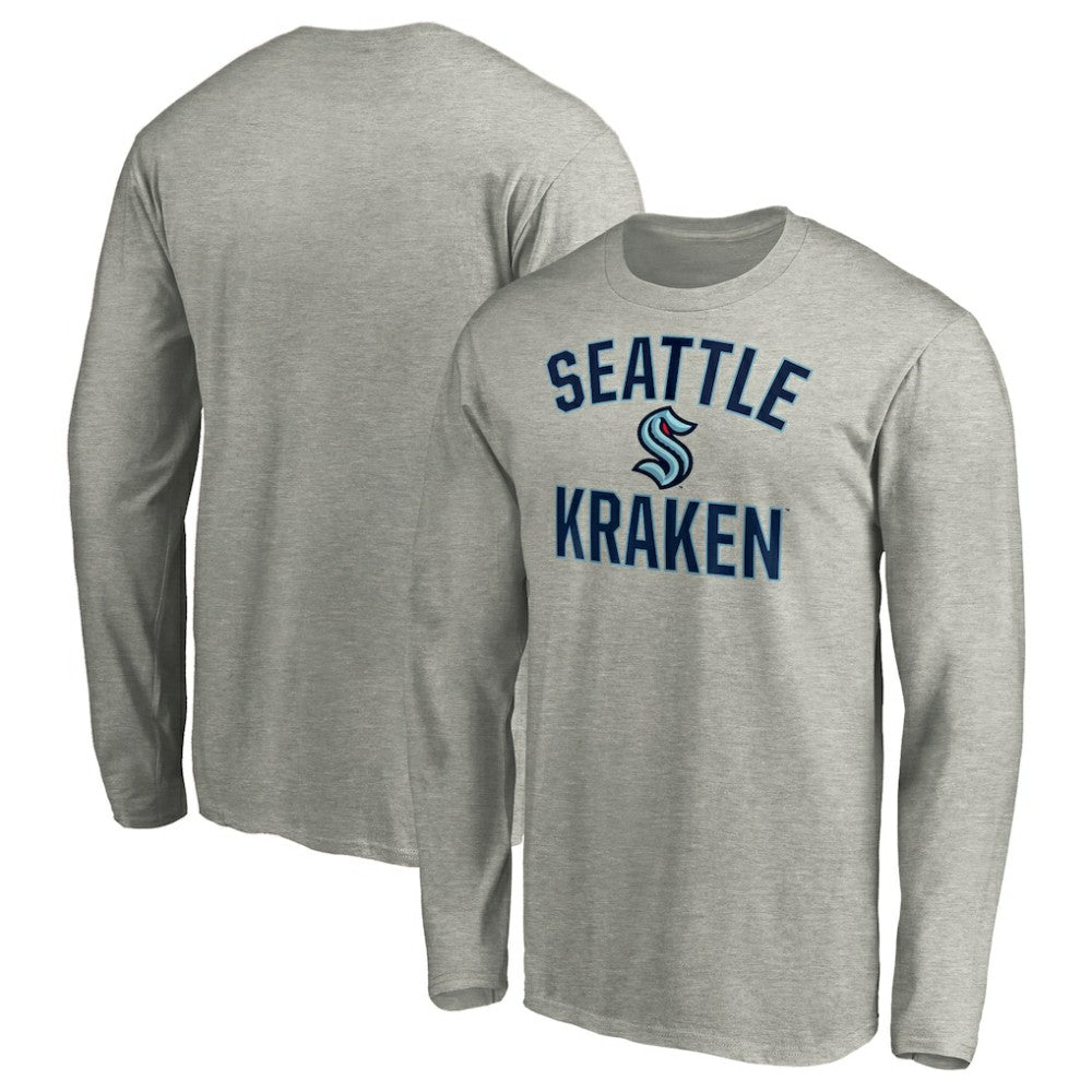 NHL Seattle Kraken Victory Arch Long Sleeve T-Shirt - Heathered Gray