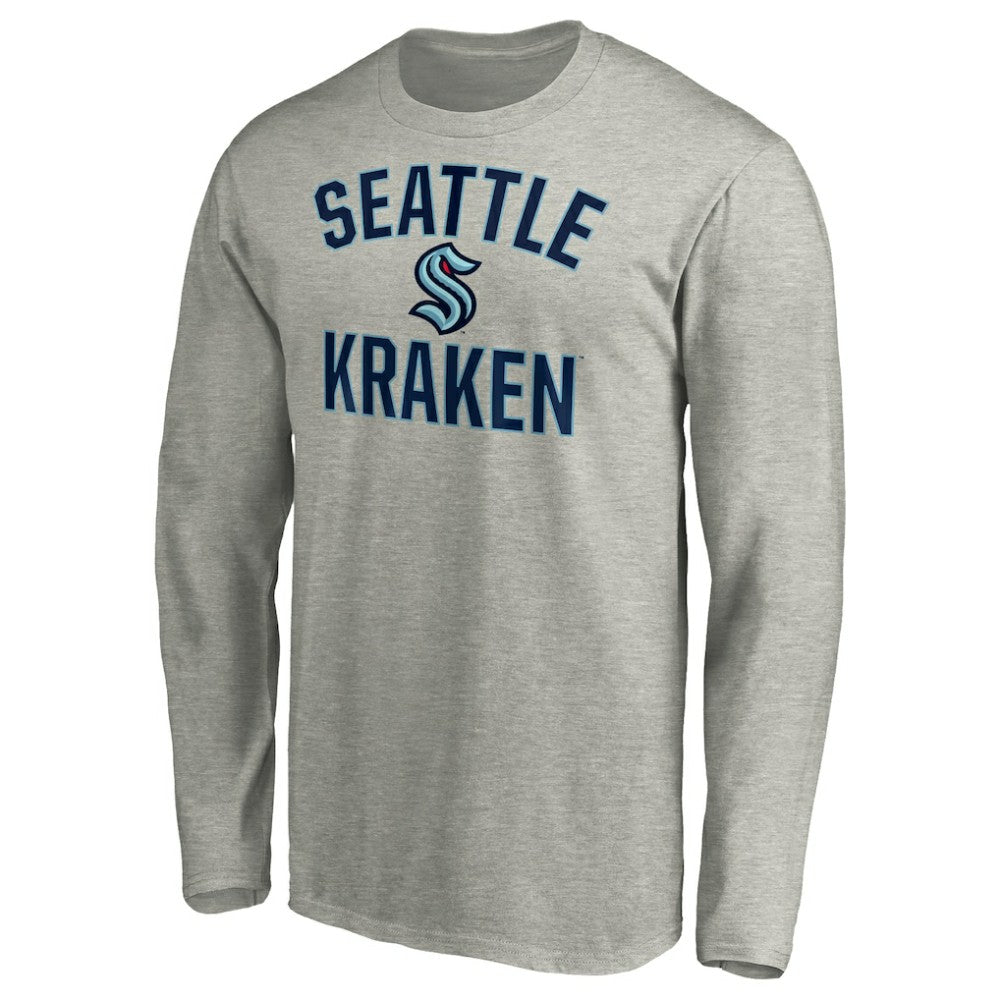 NHL Seattle Kraken Victory Arch Long Sleeve T-Shirt - Heathered Gray