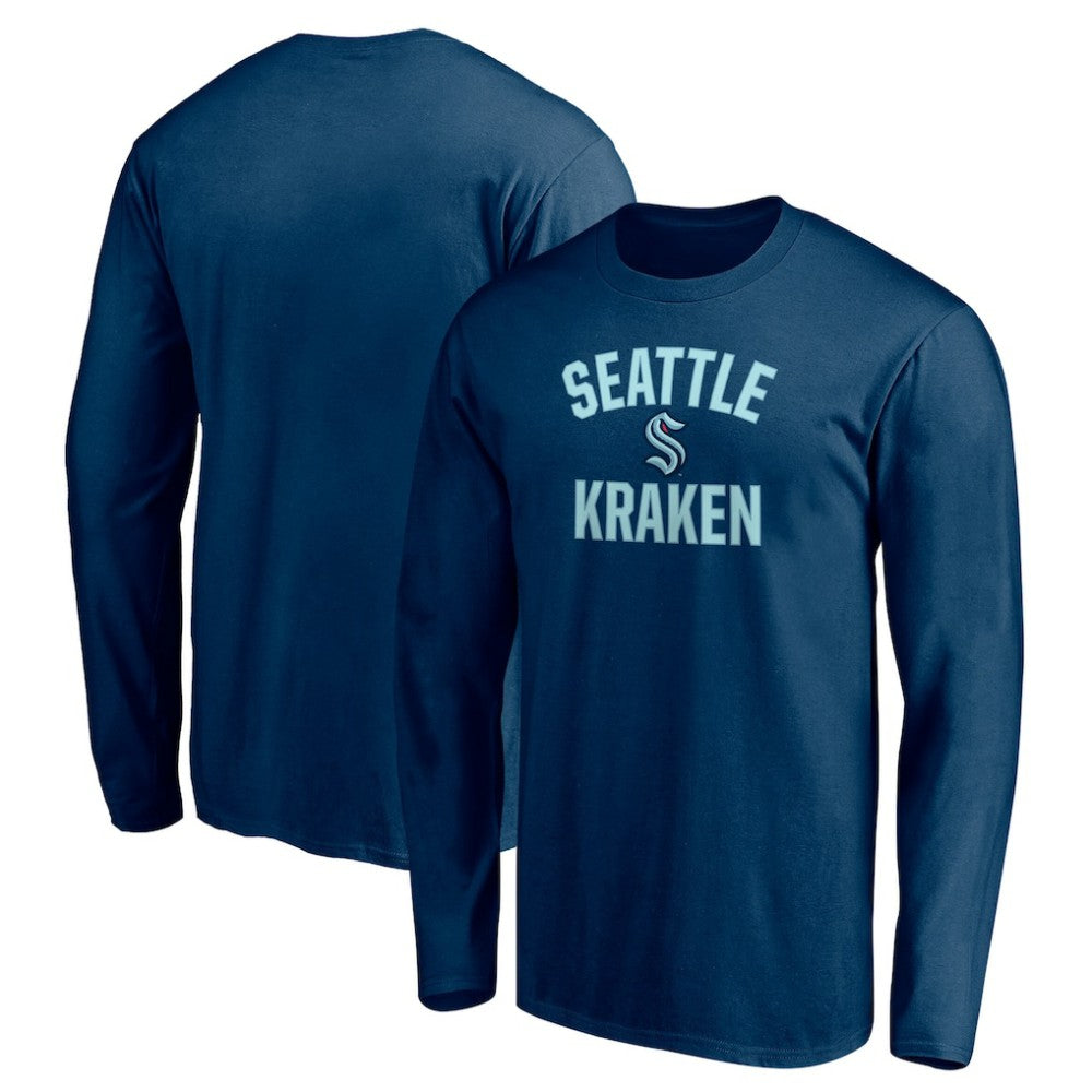 NHL Seattle Kraken Victory Arch Long Sleeve T-Shirt - Deep Sea Blue