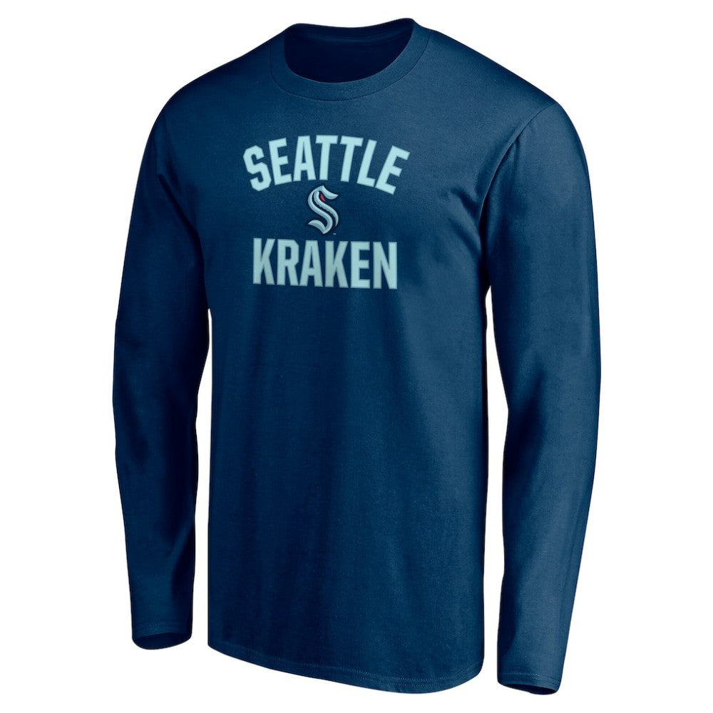 NHL Seattle Kraken Victory Arch Long Sleeve T-Shirt - Deep Sea Blue