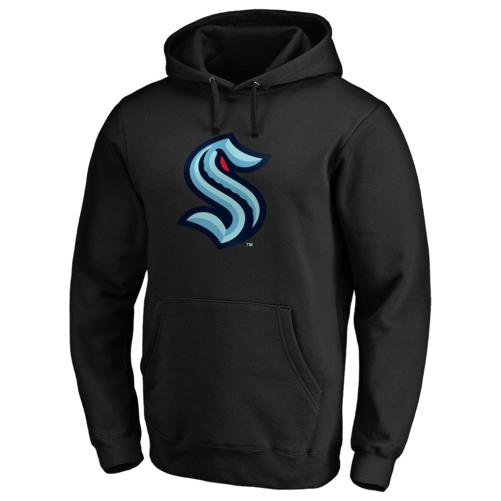 NHL Seattle Kraken Primary Team Logo Pullover Hoodie - Black