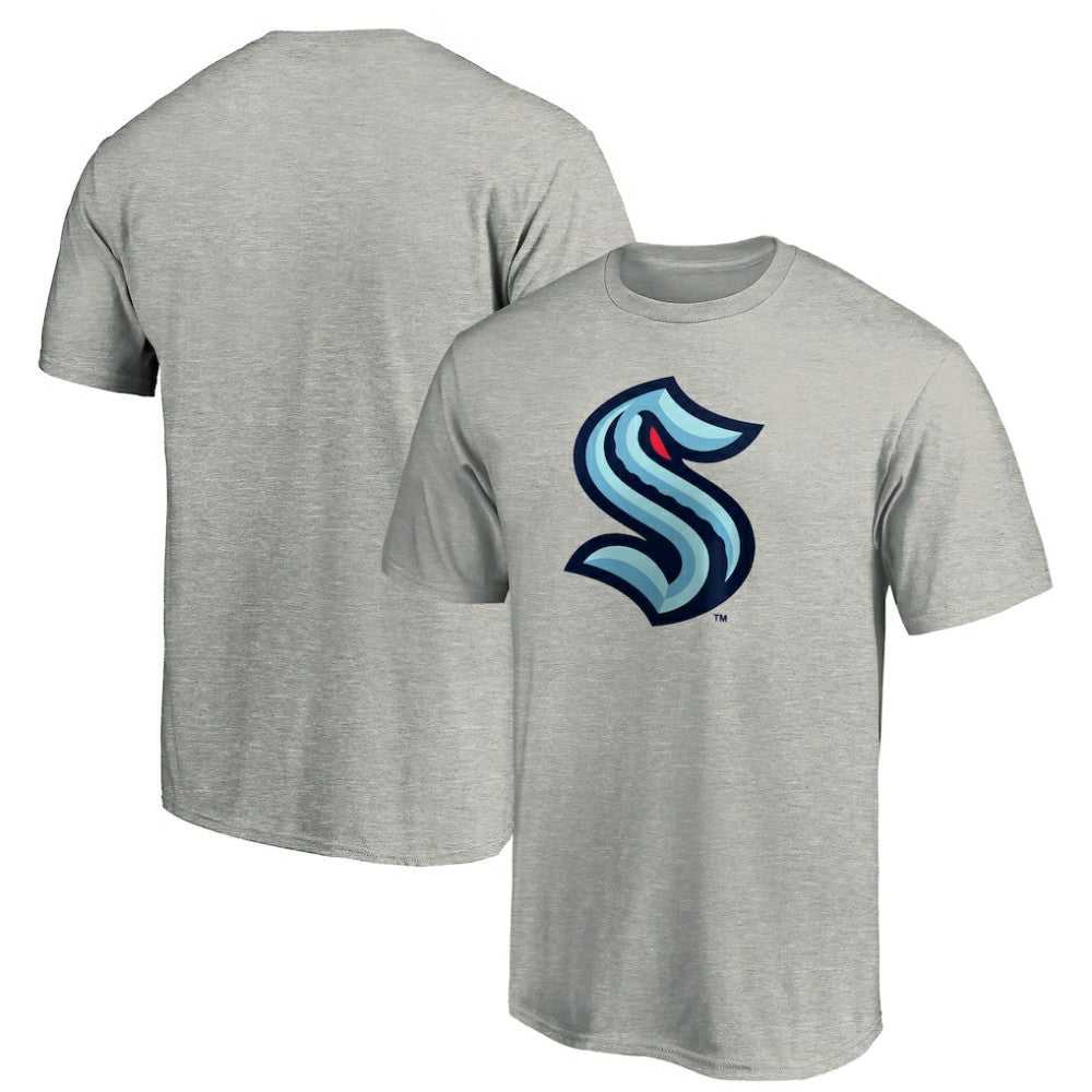 NHL Seattle Kraken Primary Logo T-Shirt - Heathered Gray
