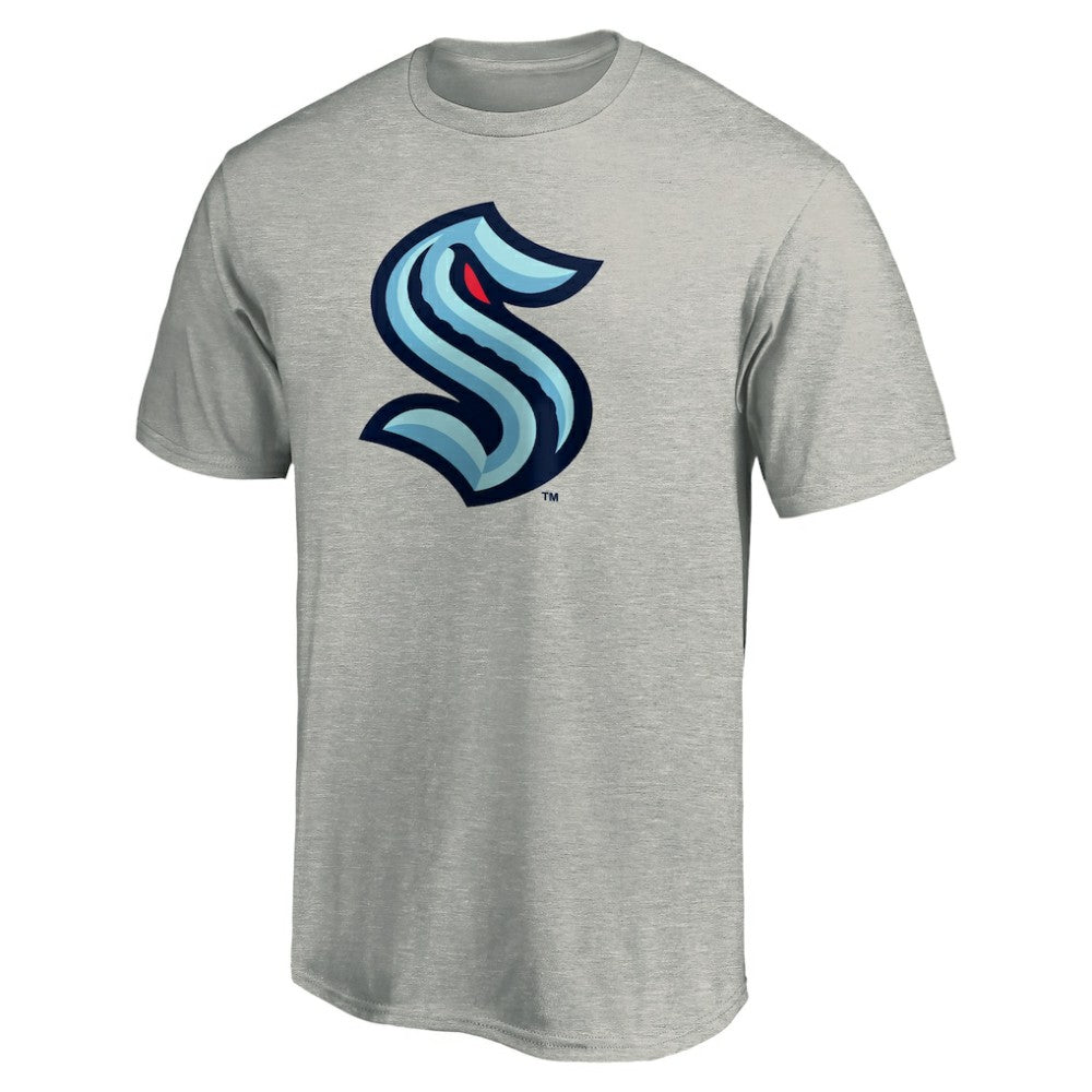 NHL Seattle Kraken Primary Logo T-Shirt - Heathered Gray