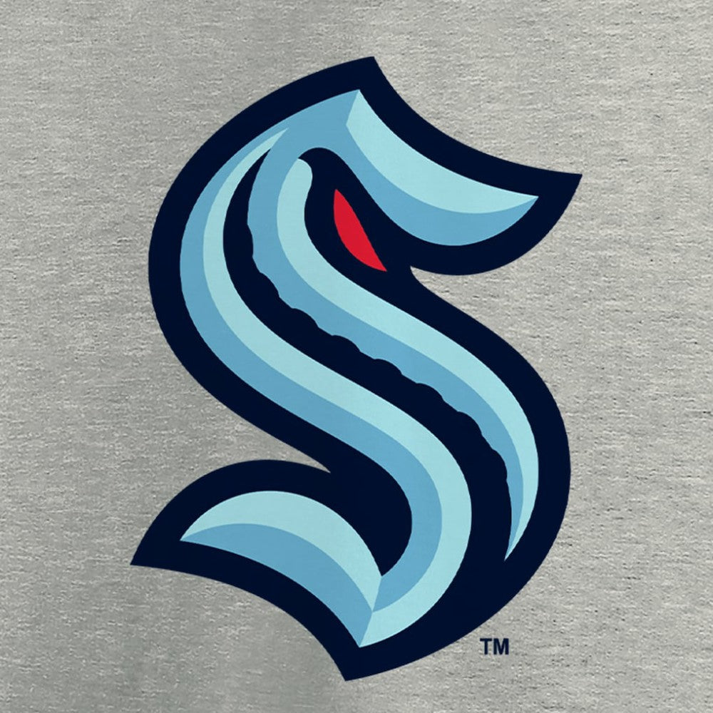 NHL Seattle Kraken Primary Logo T-Shirt - Heathered Gray