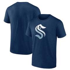 NHL Seattle Kraken Gradient Logo T-Shirt - Deep Sea Blue
